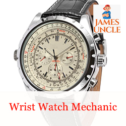 Wrist Watch mechanic Mr. Pritam Dalui in Nalpur